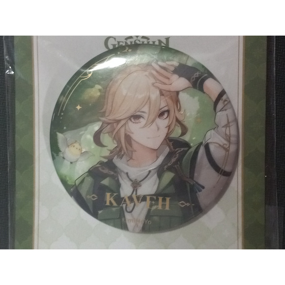 miHoYo Official Genshin Impact Kaveh Badge Tinplate Button Pin - Brand New - Picture 2 of 5